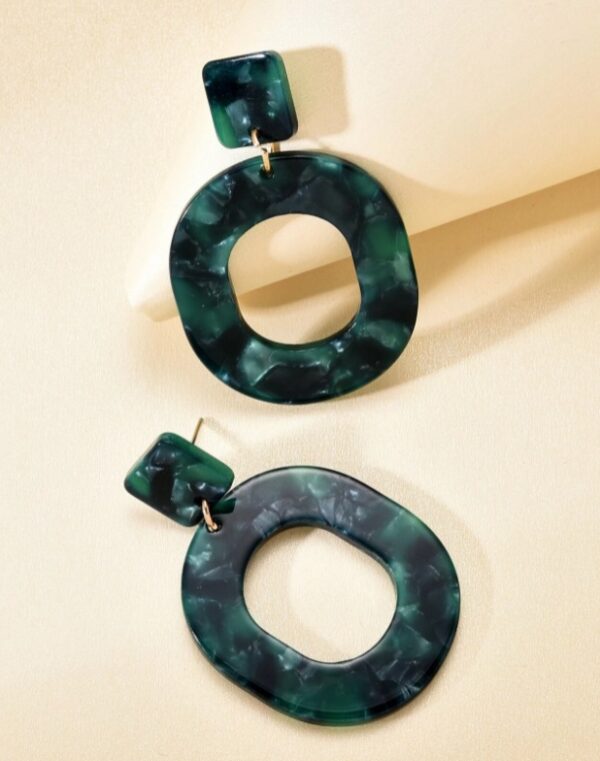 Grote Oorbellen, Groen, Statement, sieraden, dames, vrouwen
