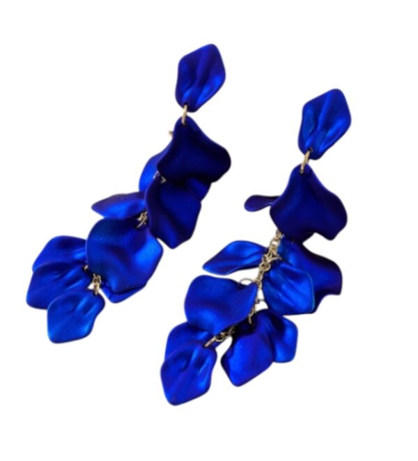 grote oorbellen, statement, sieraden, dames, leuke, mooie, blauw, lang