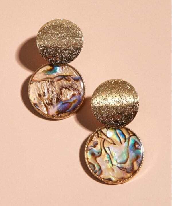 Grote Oorbellen Rond Goud, Statement, sieraden, dames, vrouw