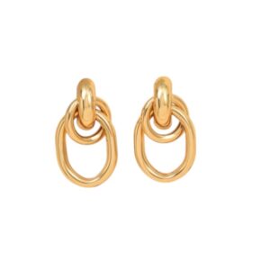 Grote oorbellen, statement oorbellen, vrouwen, dames, ovaal, goud