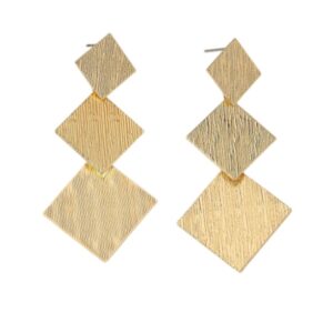 Statement, Lange, Oorbellen, opvallend, grote, Vierkant, sieraden, dames, vrouwen