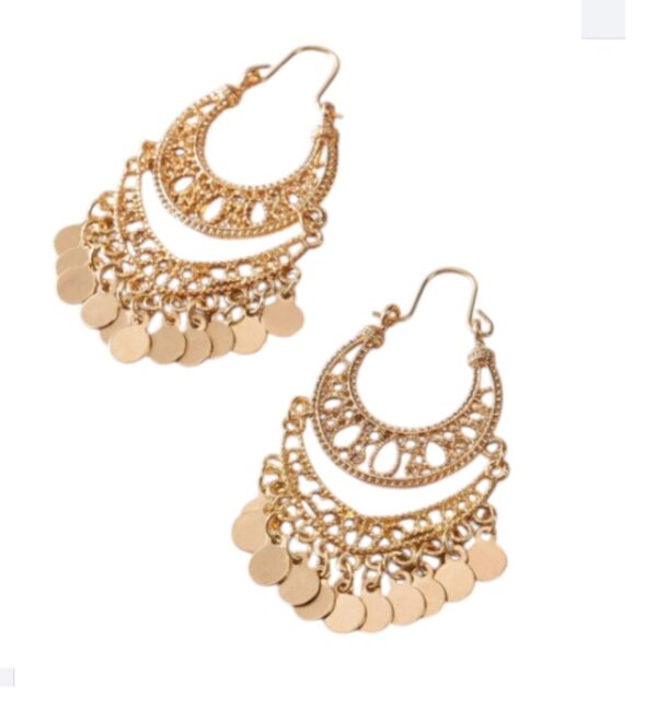 Statement Oorbellen, goud, grote, Muntjes