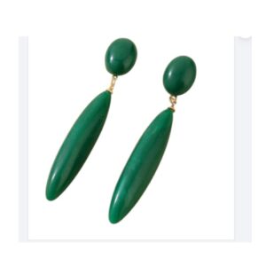 Groene Oorbellen, Lang, Statement, dames, vrouw, sieraden, accessoires, zomer
