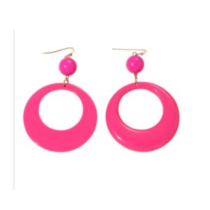 Grote Oorbellen, Donker, sieraden, dames, vrouw, sieraden, accessoires, Roze