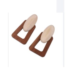 Houten Oorbellen, Bruin, Dames, sieraden, accessoires