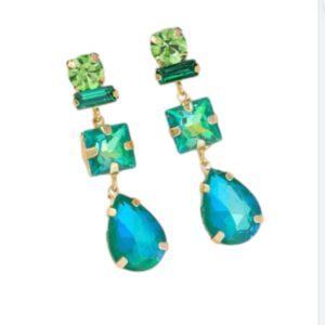 Lange Oorbellen, Diamant, sieraden, dames, vrouw, accessoires, Blauw