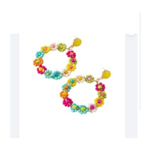 Oorbellen Hanger, Kralen, Bloem, sieraden, dames, vrouw, leuke, hippe, zomer, lente, accessoires