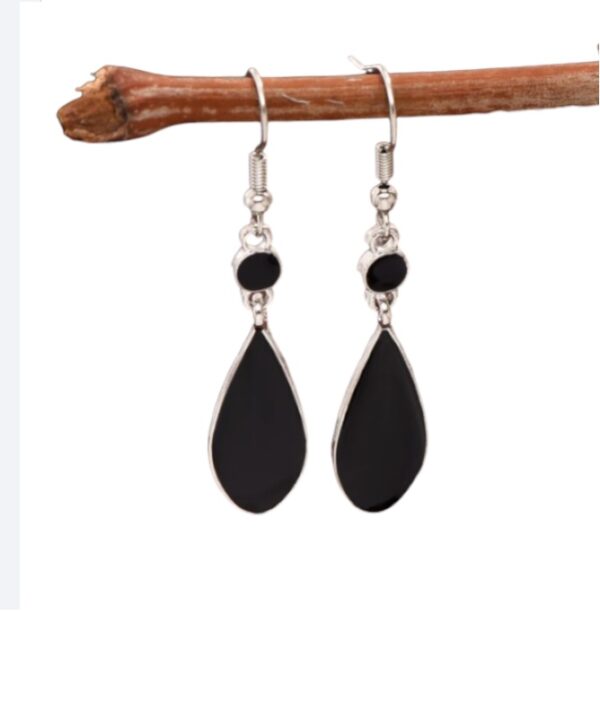 Oorhangers, Hanger, Zwart, Oorbellen, sieraden, dames, accessoires, hippe, leuke