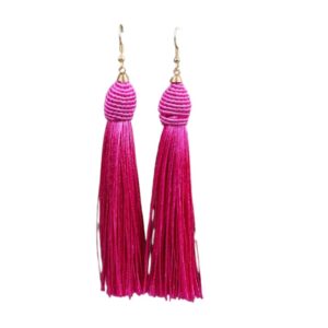 Oorhangers, Kwastje, Roze, Oorbellen, sieraden, dames, accessoires, lente, vrouw, oorringen, zomer