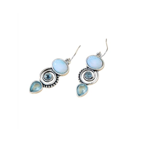 Oorhangers, Steentjes, Blauw, sieraden, dames, accessoires, vrouw, leuke, mooie, hippe, boho