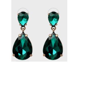 Statement Oorbellen, Diamanten, Groen, sieraden, dames, accessoires, hippe, leuke