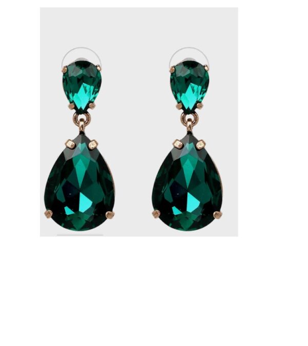 Statement Oorbellen, Diamanten, Groen, sieraden, dames, accessoires, hippe, leuke