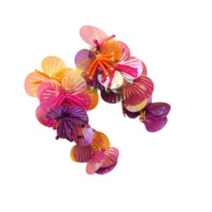 Statement Oorbellen, Kleurrijk, Pailletten, sieraden, dames, kleurrijk, gekleurde, vrouw, accessoires