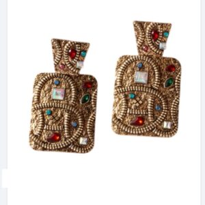 Statement Oorbellen, Kleurrijke, Zirkonia, steentjes, diamanten, dames, vrouw, sieraden, accessoires