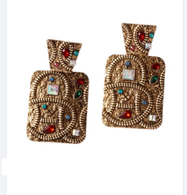 Statement Oorbellen, Kleurrijke, Zirkonia, steentjes, diamanten, dames, vrouw, sieraden, accessoires