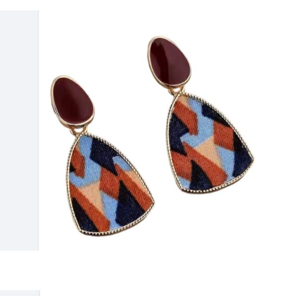 Statement Oorbellen, Stof, Print, accessoires, sieraden, dames, vrouw, leuke, hippe