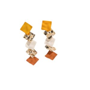 Statement Oorbellen, groot, dames, vrouw, sieraden, accessoires, Vierkantjes