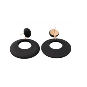 Statement Oorbellen, Zwart, grote, sieraden, dames, vrouw, Casual