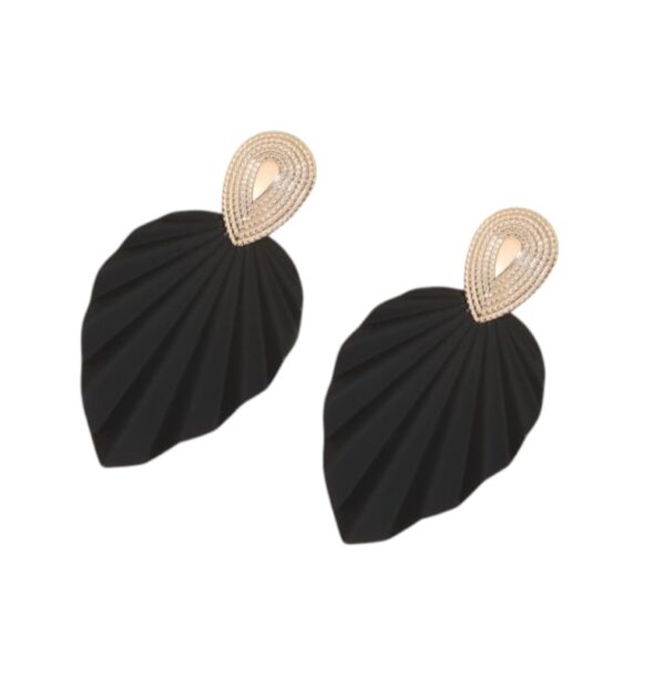 Statement Oorbellen, Zwart, Goud, Groot, sieraden, dames, accessoires, hippe, leuke