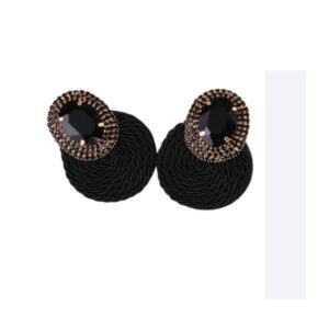 Zwart Oorbellen, Diamant, sieraden, accessoires, vrouw, dames, Ovaal